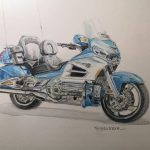 Honda Goldwing dibujo