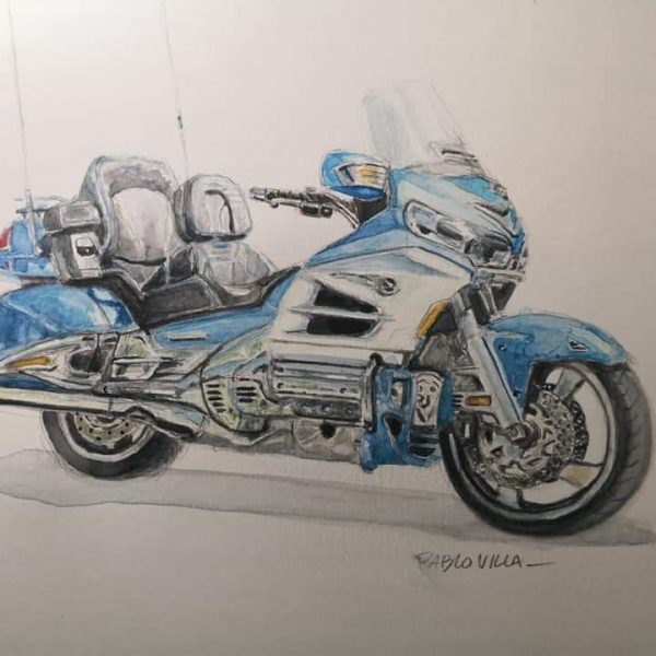 Honda Goldwing dibujo