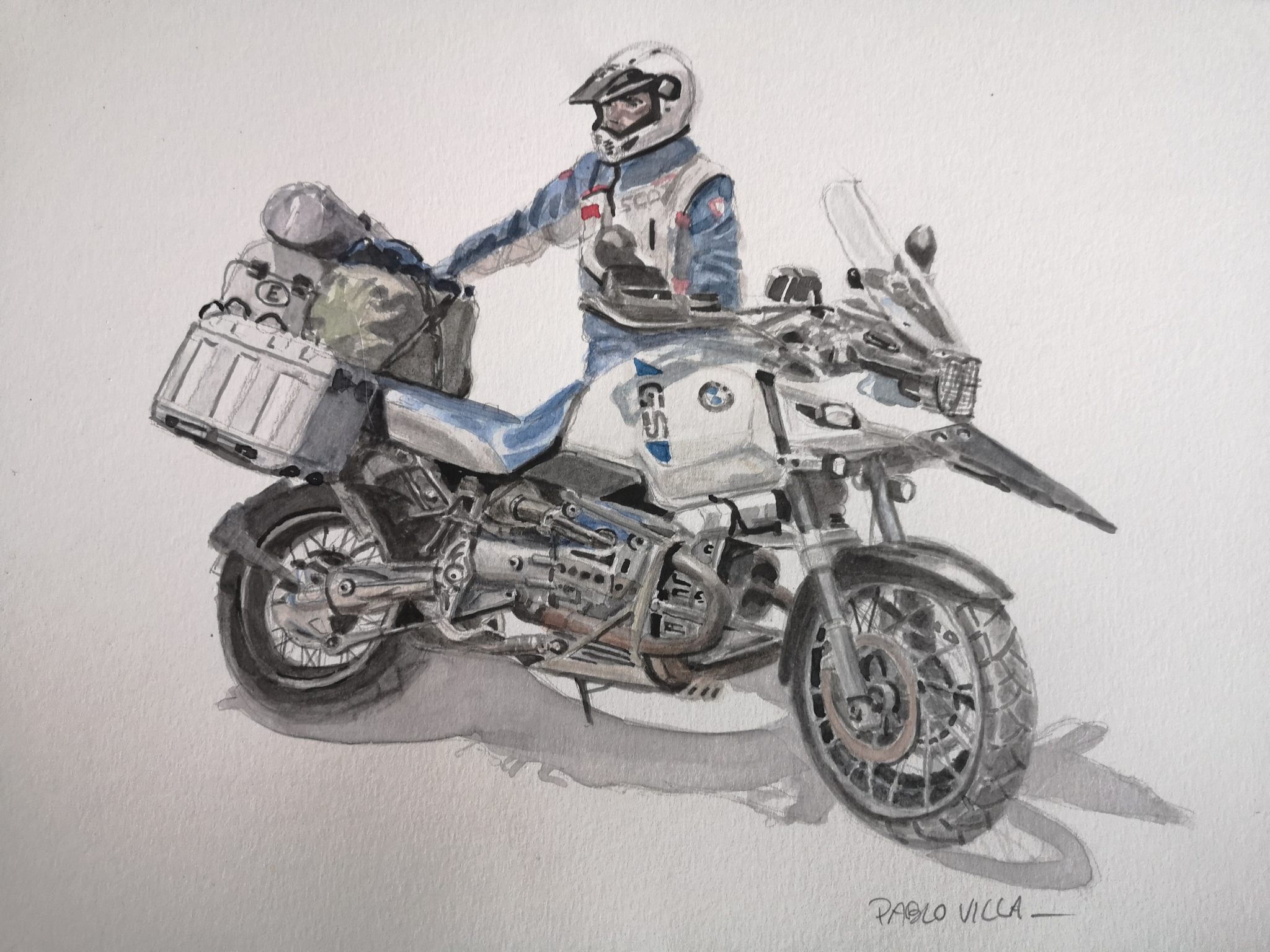 R1150 GS watercolor acuarela