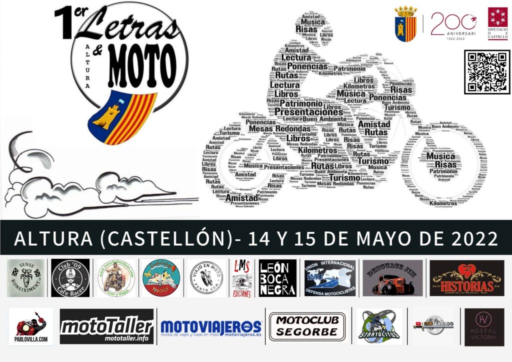 Primer Encuentro Letras y Moto, 14 y 15 de mayo 2022