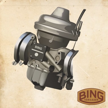 Carburador BING ilustración vectorial